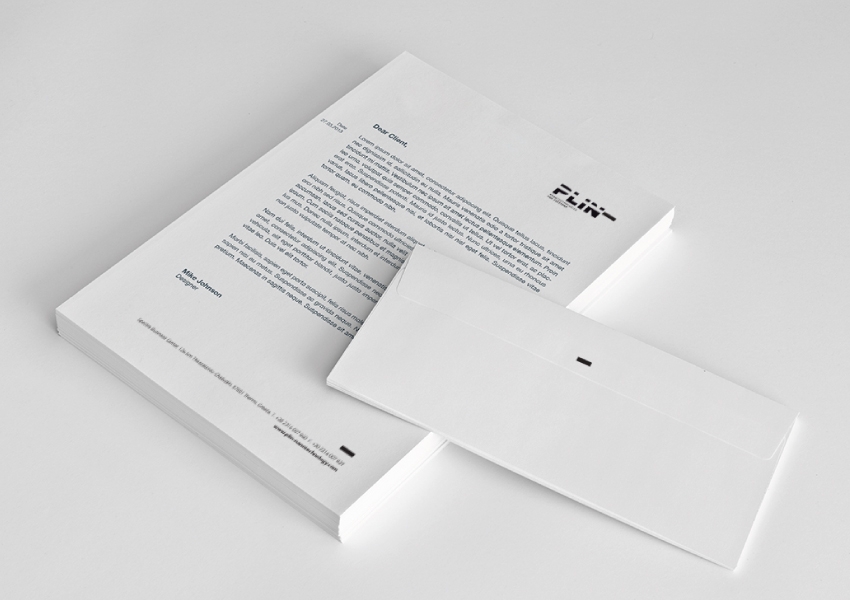 Plin Nanotechnology - Letterhead & envelope