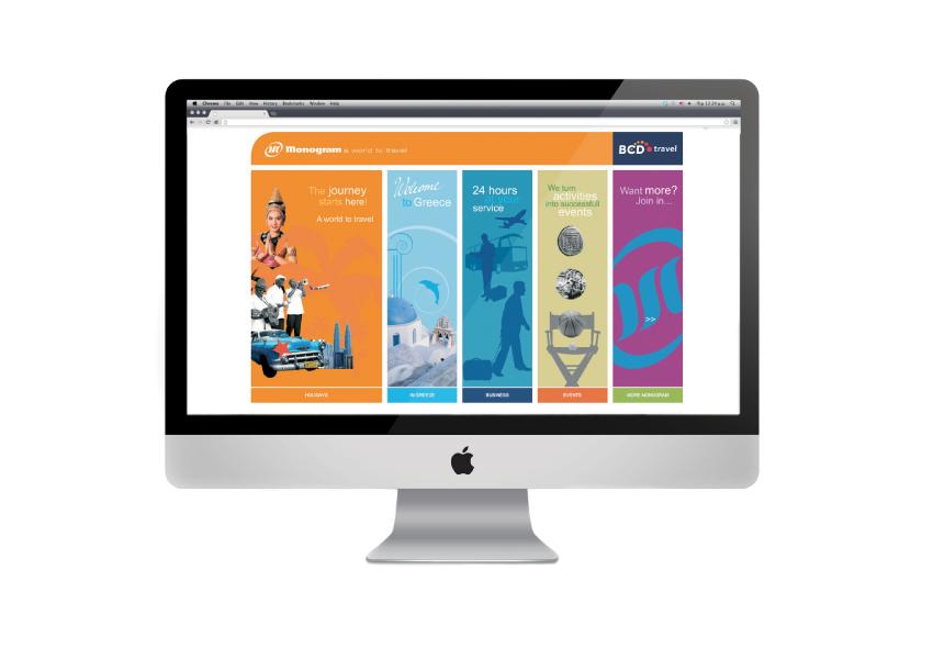MONOGRAM TRAVEL - Branding, έντυπα, καταχωρήσεις & ιστοσελίδα - Colibri branding & design